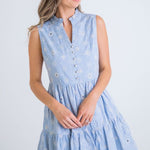 Embroidery Tiered Dress