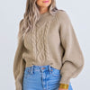 Oatmeal Cable Sweater