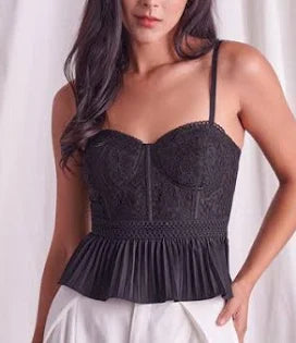 Black Lace Cami Top